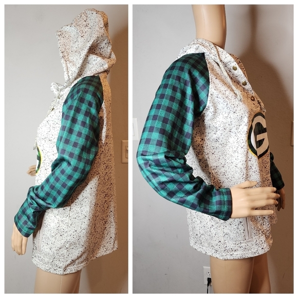 Green Bay Packers lightweight hoodies. Women's Size Large. - Picture 14 of 16